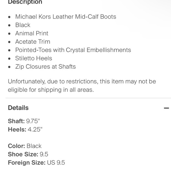 Michael Kors leather crystal boots - Picture 8 of 9